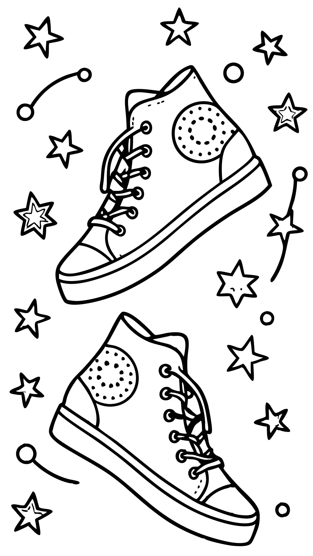 pages à colorier Converse